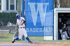 Baseball vs Emerson  Wheaton College Baseball vs Emerson College. - Photo By: KEITH NORDSTROM : Wheaton, Baseball